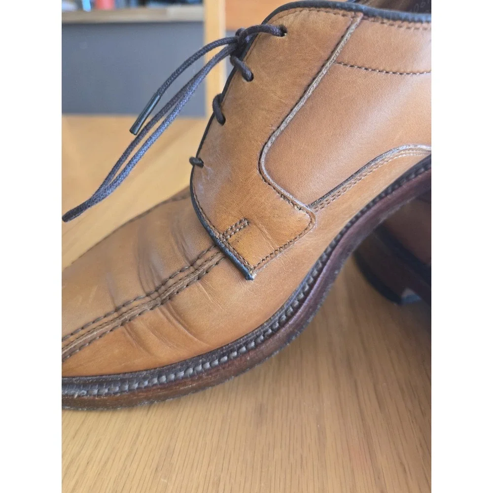 Allen Edmonds Dress Shoes Hillcrest Bicycle Toe Leather Men's 10 C Walnut Brown